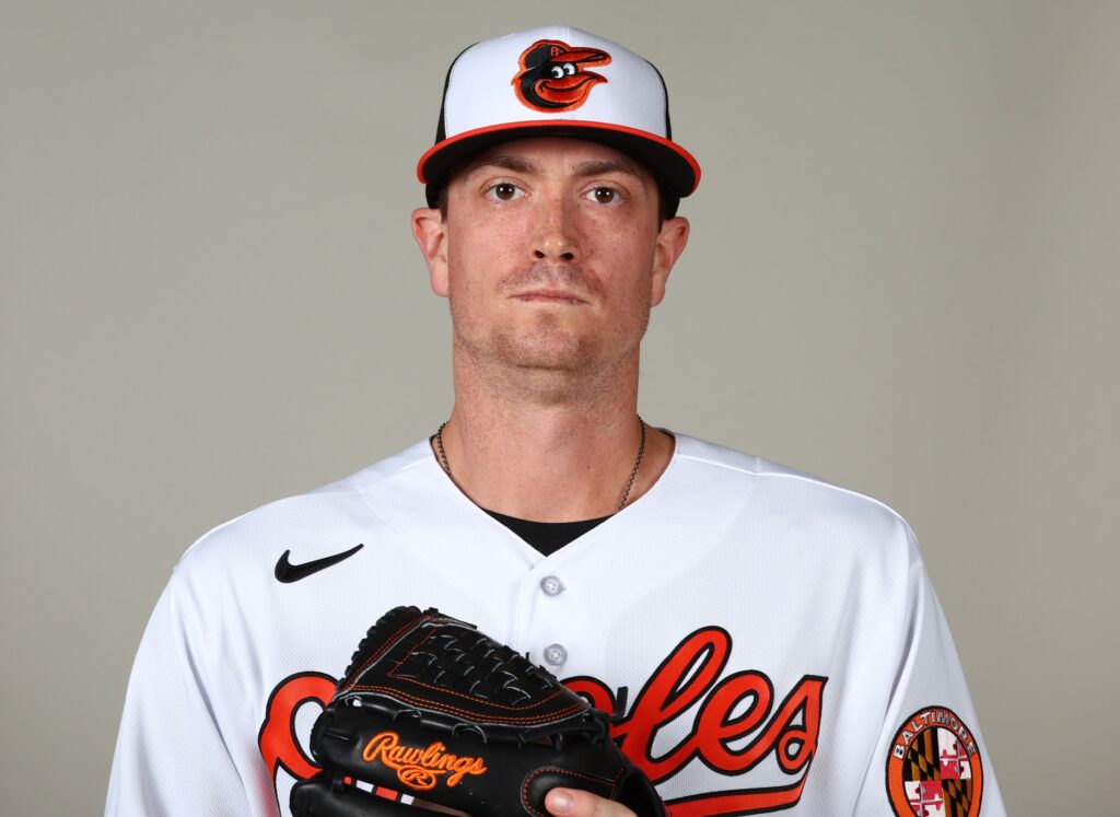 Texas Rangers starting pitcher Kyle Gibson (44) pitches against the  Baltimore Orioles during a baseball game on Sunday, April 18, 2021, in  Dallas. (AP Photo/Richard W. Rodriguez Stock Photo - Alamy